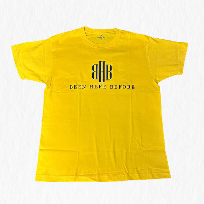 Long Staple Cotton Thick High Quality Fabric Yellow T-shirt - BHB BEEN HERE BEFORE ONLINE STORE