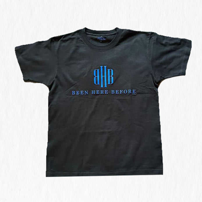 Long Staple Cotton Thick High Quality Fabric Black T-shirt - BHB BEEN HERE BEFORE ONLINE STORE