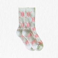 White Pink-Stripe Socks - BHB BEEN HERE BEFORE ONLINE STORE