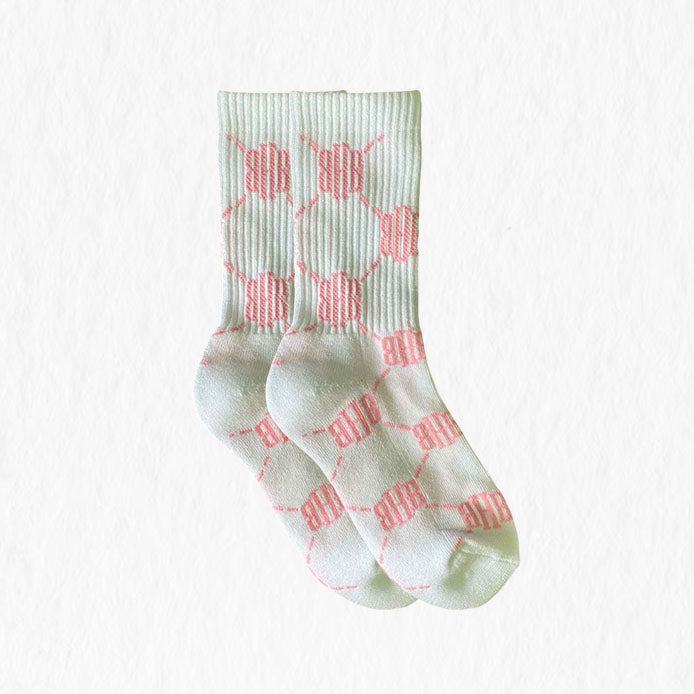 BHB Classic Everyday Comfort Socks Pink-Stripe Socks