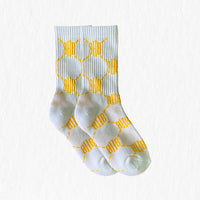 White Yellow-Stripe Socks - BHB BEEN HERE BEFORE ONLINE STORE