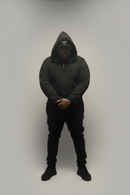 BHB heavyweight hoodie jogger set black unisex full body fit
