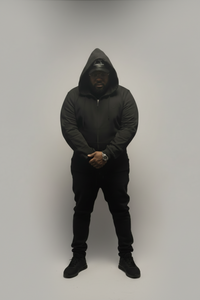 BHB heavyweight hoodie jogger set black unisex full body fit