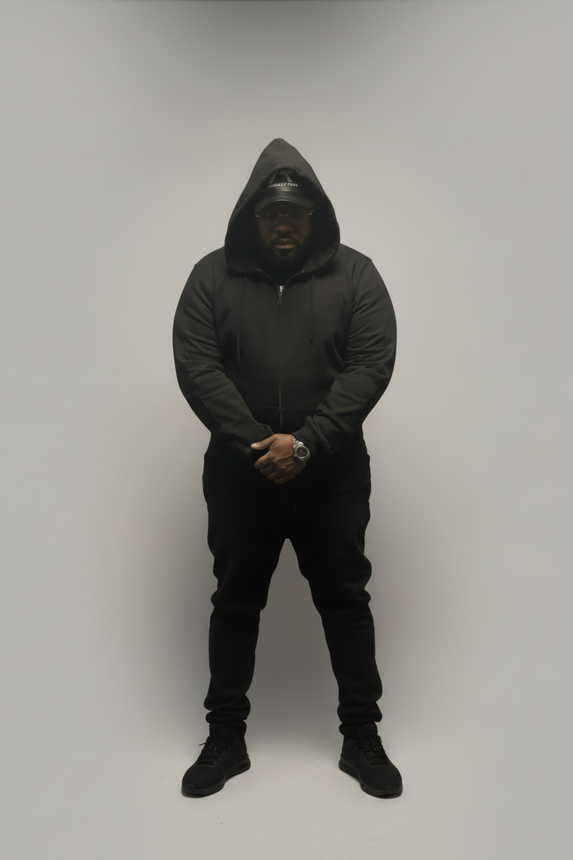 BHB Heavyweight Hoodie Jogger Set – Black