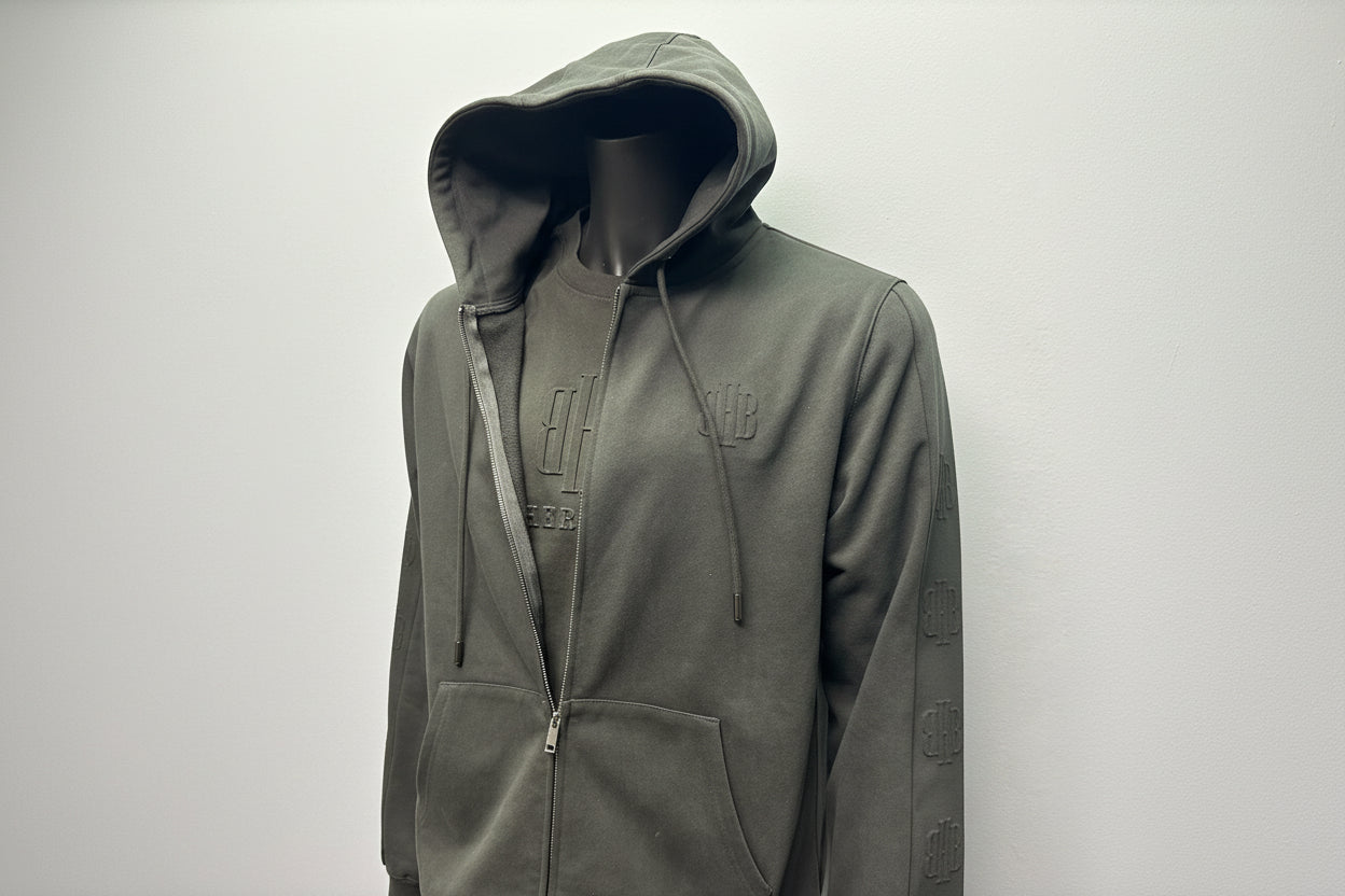 BHB hoodie jogger set premium cotton texture