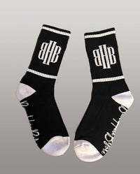 Black White-Stripe Socks - BHB BEEN HERE BEFORE ONLINE STORE