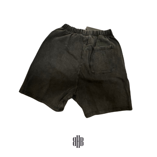 BHB Shorts - Black Acid Washed Look With White Surface